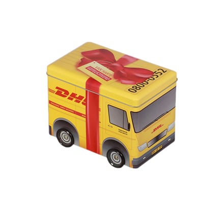 All-over full colour bedrukt autoblik met rijdende wielen