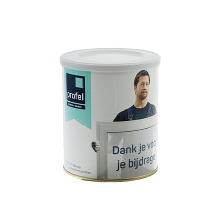 Gevuld conservenblik met bedrijfsontwerp als relatiegeschenk 1 liter