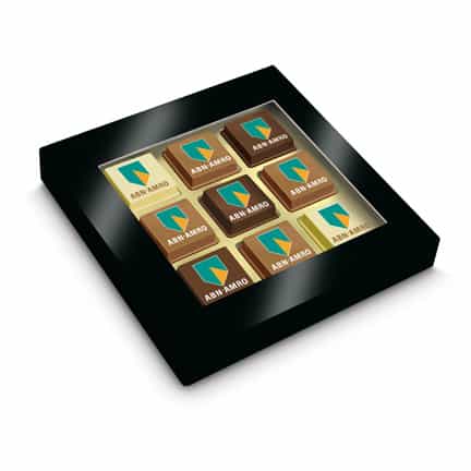 Bonbons bedrukt met uw bedrijfslogo als relatiegeschenk voor ABN-AMRO