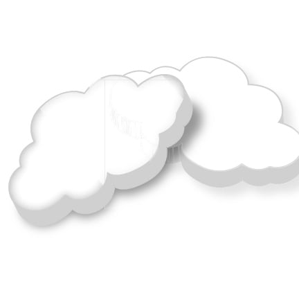Pepermunt in de vorm van een wolk als weggevertje
