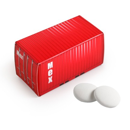 Gepersonaliseerde container met imperiales als stoere reclame
