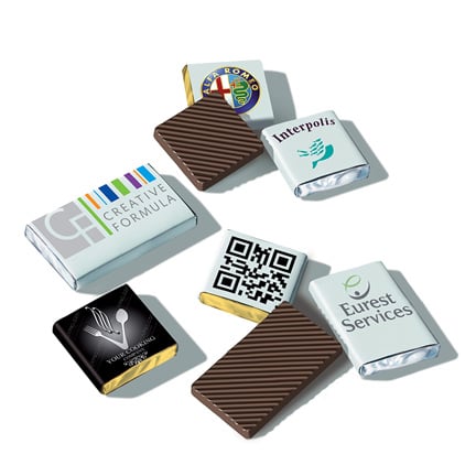 Gepersonaliseerde napolitains bedrukt met uw logo als give-away
