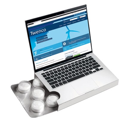 Gepersonaliseerd complimints bliser met flap naar eigen ontwerp
