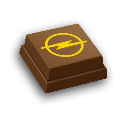 Logobonbon bedrukt met logo Opel