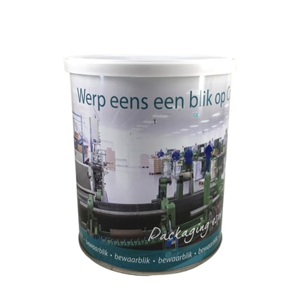 Snoepblik als bewaarblik voor klanten