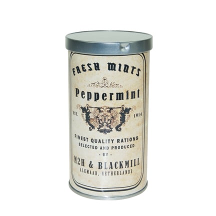 Fris Pepermuntblik met eigen label als bedankje voor klanten