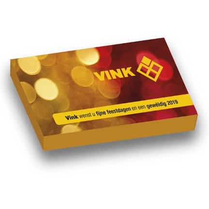 Chocotablet in een full colour bedrukt doosje als relatiegeschenk
