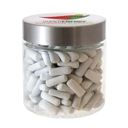 Snoeppot schoolkrijt drop met logo
