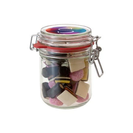 Snoeppot Engelse drop met logo als smaakvolle give-away