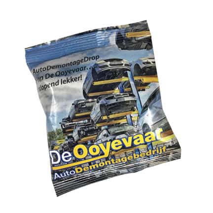 Snoepzakje Autodrop met logo