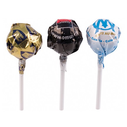 Lolly met logo