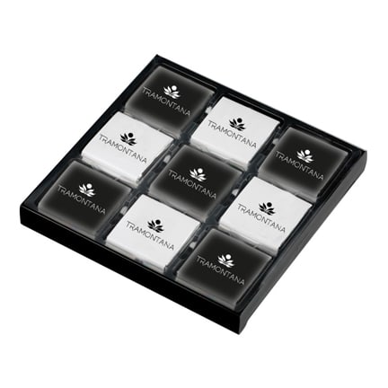 Chocolaatjes met logo als Eindejaarsgeschenk