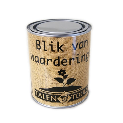 Zoet gevuld Verfblik met logowikkel