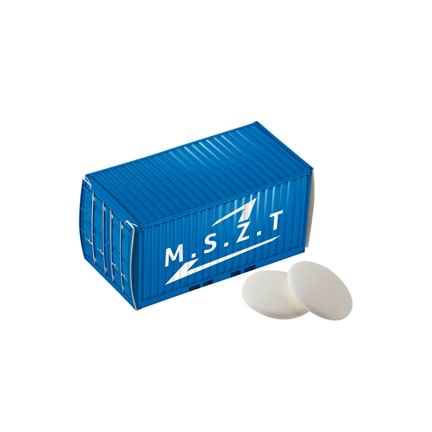 Container pepermuntdoosje met logo