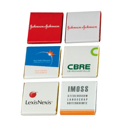 Logochocolaatje met eigen wikkel