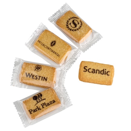 Logokoekje met chocolade logo
