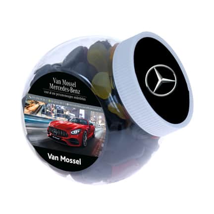 Logo snoeppot als promotioneel relatiegeschenk