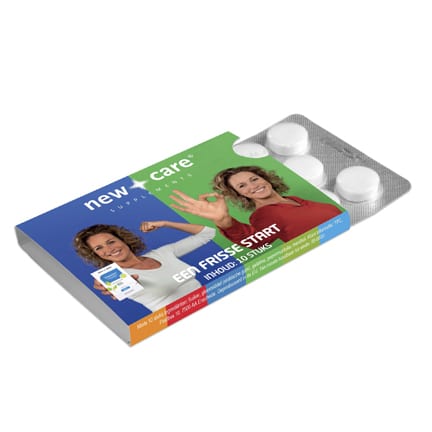 King pepermuntblister met promotionele wikkel