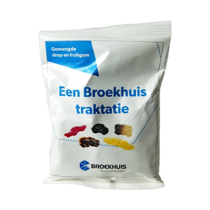 Bedrukt zakje autodrop als promotiemiddel