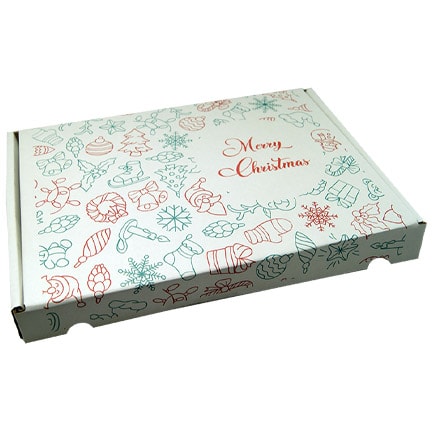 Kerst verzenddoosje met Kerstchocolade voor thuiswerkers