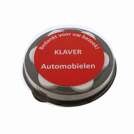 Fris promotiegeschenk, pepermuntdoosje met logo
