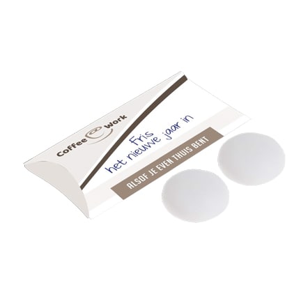 Doosje 2 Mentos als frisse give-away