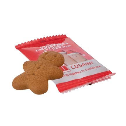 Logozakje met koekmannetje als promotiemiddel