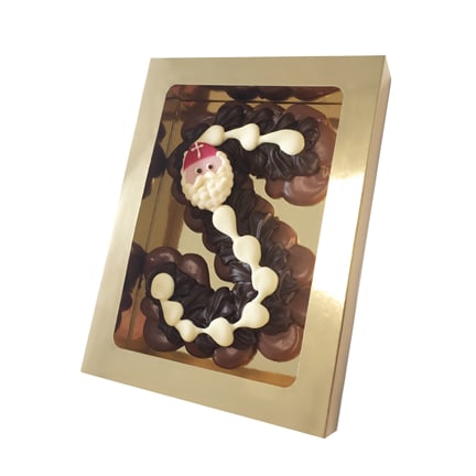 Luxe chocoladeletter als relatiegeschenk voor Sinterklaas