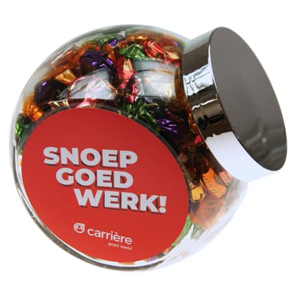 Logo snoeppot als promotiegeschenk
