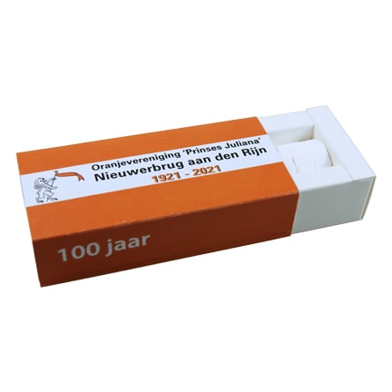 Pepermuntdoosje met logosleeve als frisse promotie