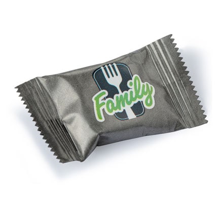 Logo flowpack met pepermunt