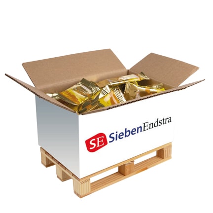 Reclame pallet koekjes met logo