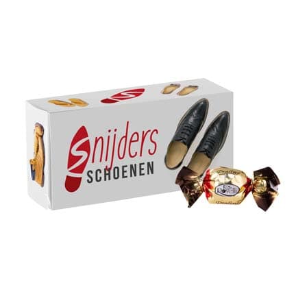 Logodoosje met chocolade bonbons