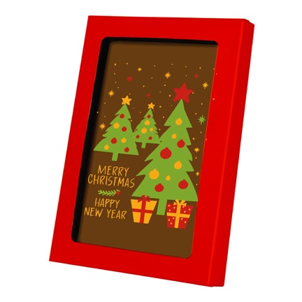 Chocolade Kerstkaart versturen via brievenbuspost