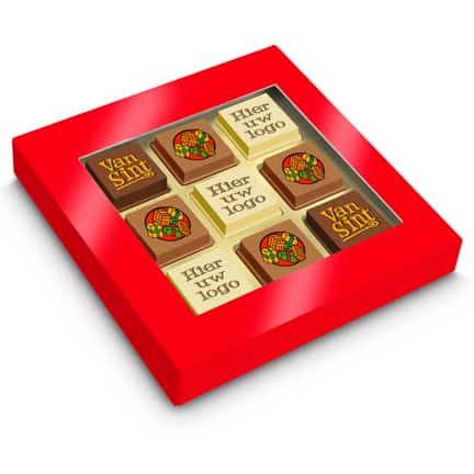 Logo-Sintbonbons per brievenbus post versturen
