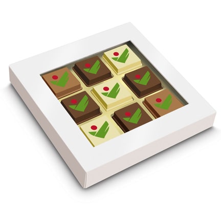 Bonbons met eigen logo als relatiegeschenk