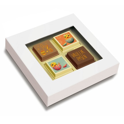Bonbons met Paasbedrukking als relatiegeschenk voor Pasen