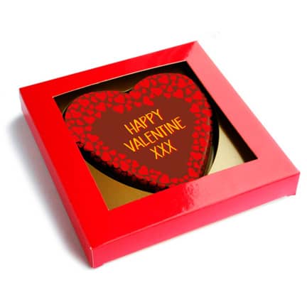 Chocoladehart voor Valentijn versturen via brievenbuspost