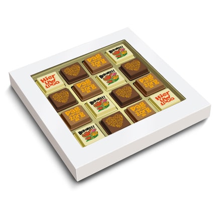Dag van de Zorg bonbons met logo