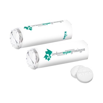 KING pepermuntrolletje met eigen logowikkel